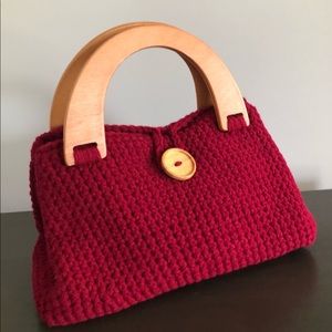 Handmade crochet clutch purse